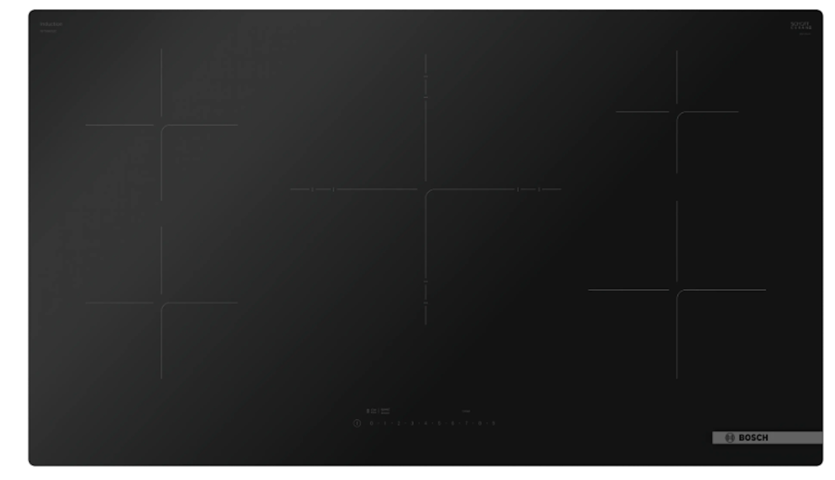 Bosch-36" Induction Cooktop, 500 Series, Black, Frameless, Home Connect (Launching Sept '25)