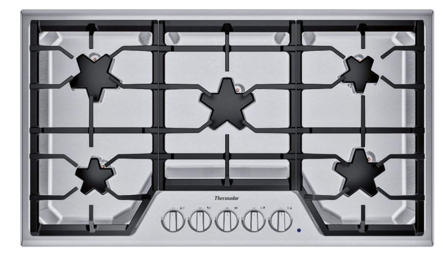 Thermador-36" Masterpiece 5 Burner Gas Cooktop