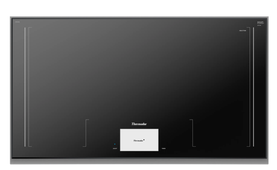 Thermador-36" Masterpiece Freedom Induction Cooktop, Dark Gray, Frame