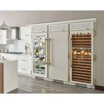 True-36Inch Column - All Freezer - Stainless Door - Hinged Right (R) - Integrated Ice Maker