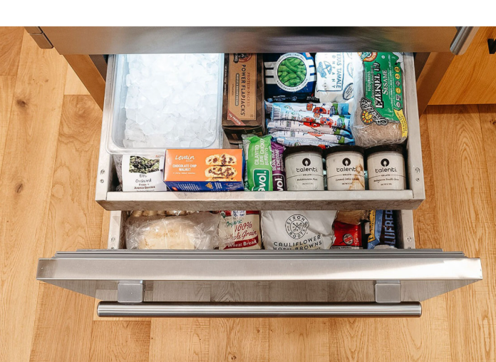 True-36Inch Refrigerator/Bottom Freezer - Stainless Glass Door - Hinged Left (L) - Integrated Ice Maker