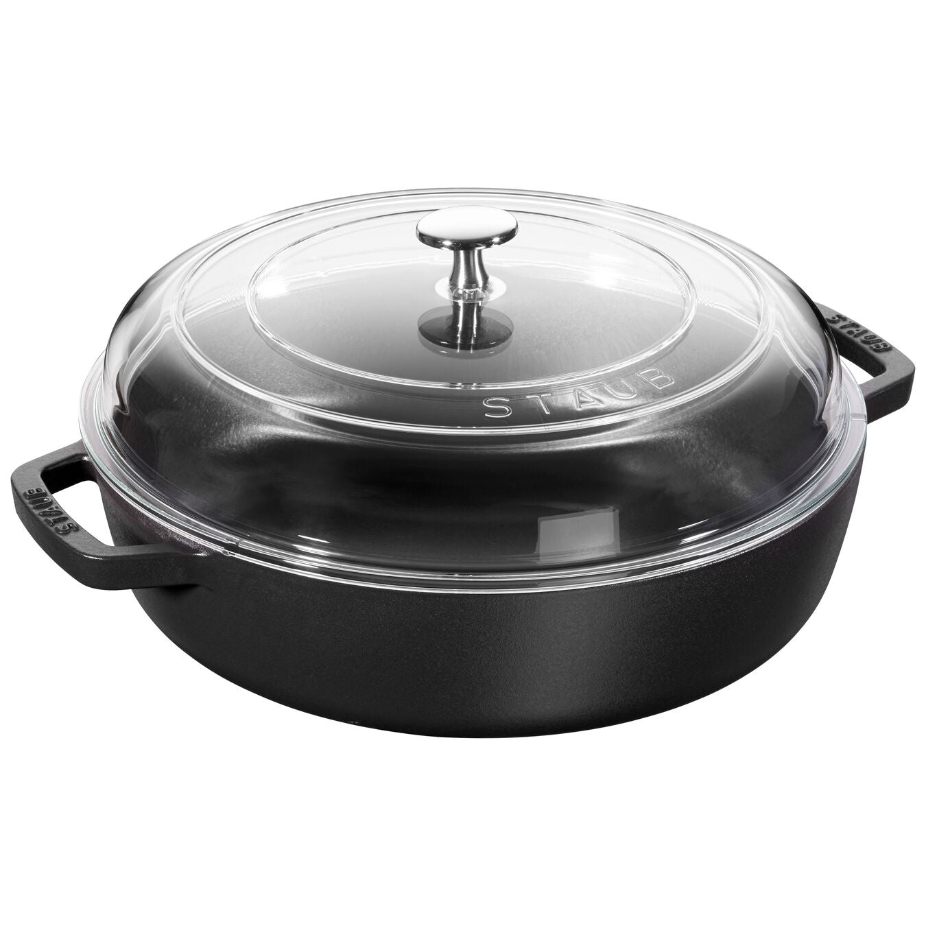 STAUB - Sartén con Tapa de Vidrio 28cm - Negro image 0