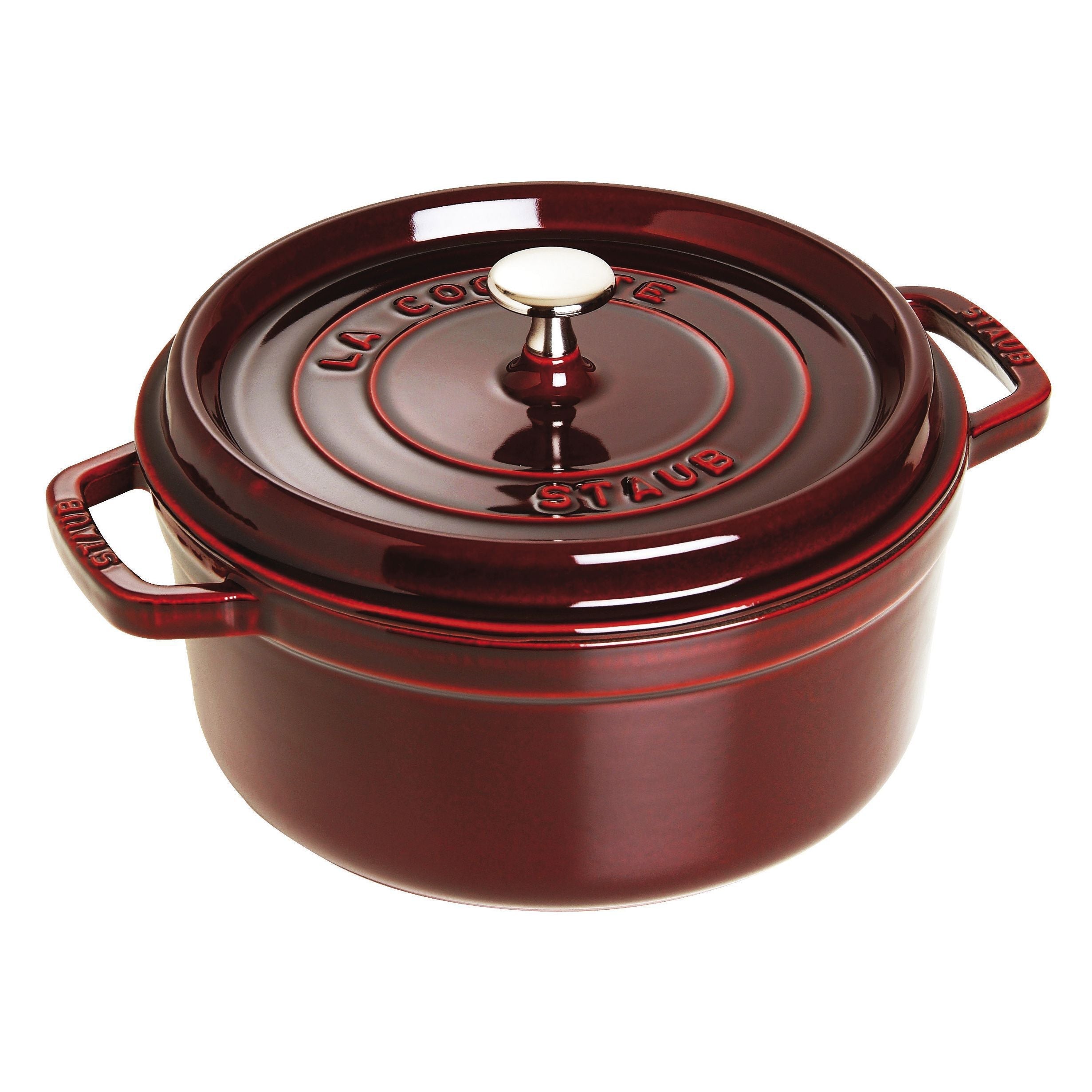 STAUB - Cocotte redonda - 22 cm - Rojo granadina image 0