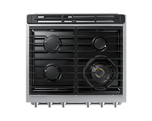 DACOR - Range - 30" Gas Pro-Range 4 Burners, Transitional, Silver, NG/LP