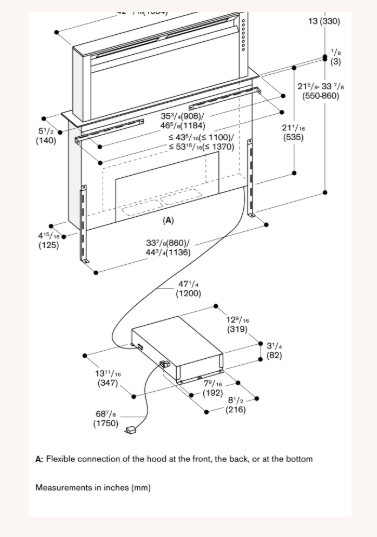 Gaggenau-400 Series 36" Retractable Downdraft Ventilation