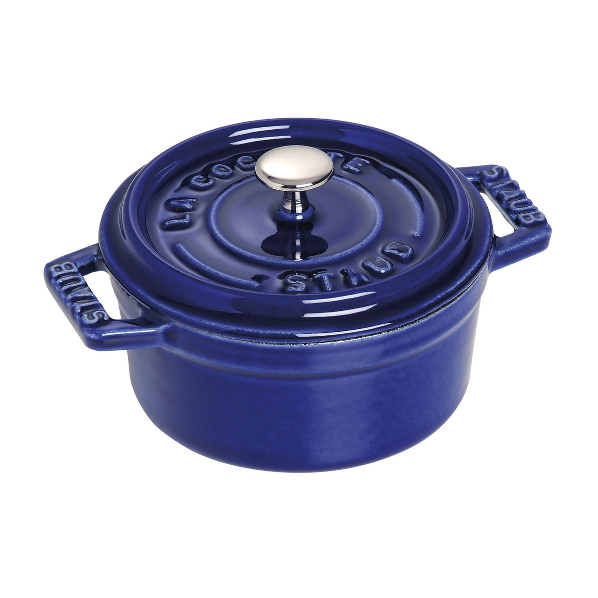 STAUB - Cocotte redonda 10 cm - Azul oscuro image 0