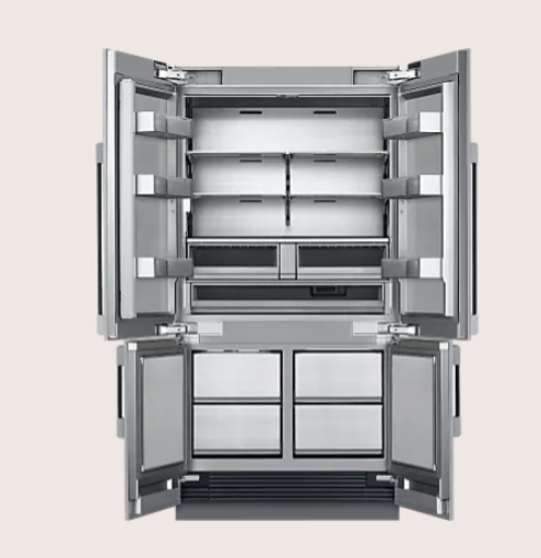 Dacor-42" 4-Door Built-In French Door Refrigerator Steelcool, Panel Ready