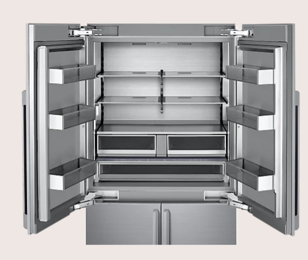 Dacor-42" 4-Door Built-In French Door Refrigerator Steelcool, Panel Ready