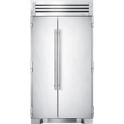 True-42Inch Side By Side Refrigerator/Freezer - Stainless Steel - Integrated Ice