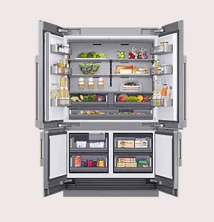 Dacor-48" 4-Door Built-In French Door Refrigerator, Panel Ready