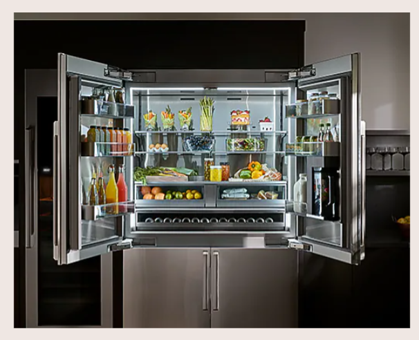 Dacor-48" 4-Door Built-In French Door Refrigerator Steelcool, Panel Ready