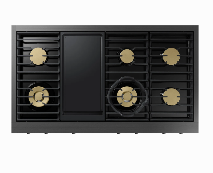 Dacor-48" Gas Rangetop 6 Burners With Griddle, Graphite, Ng/Lp