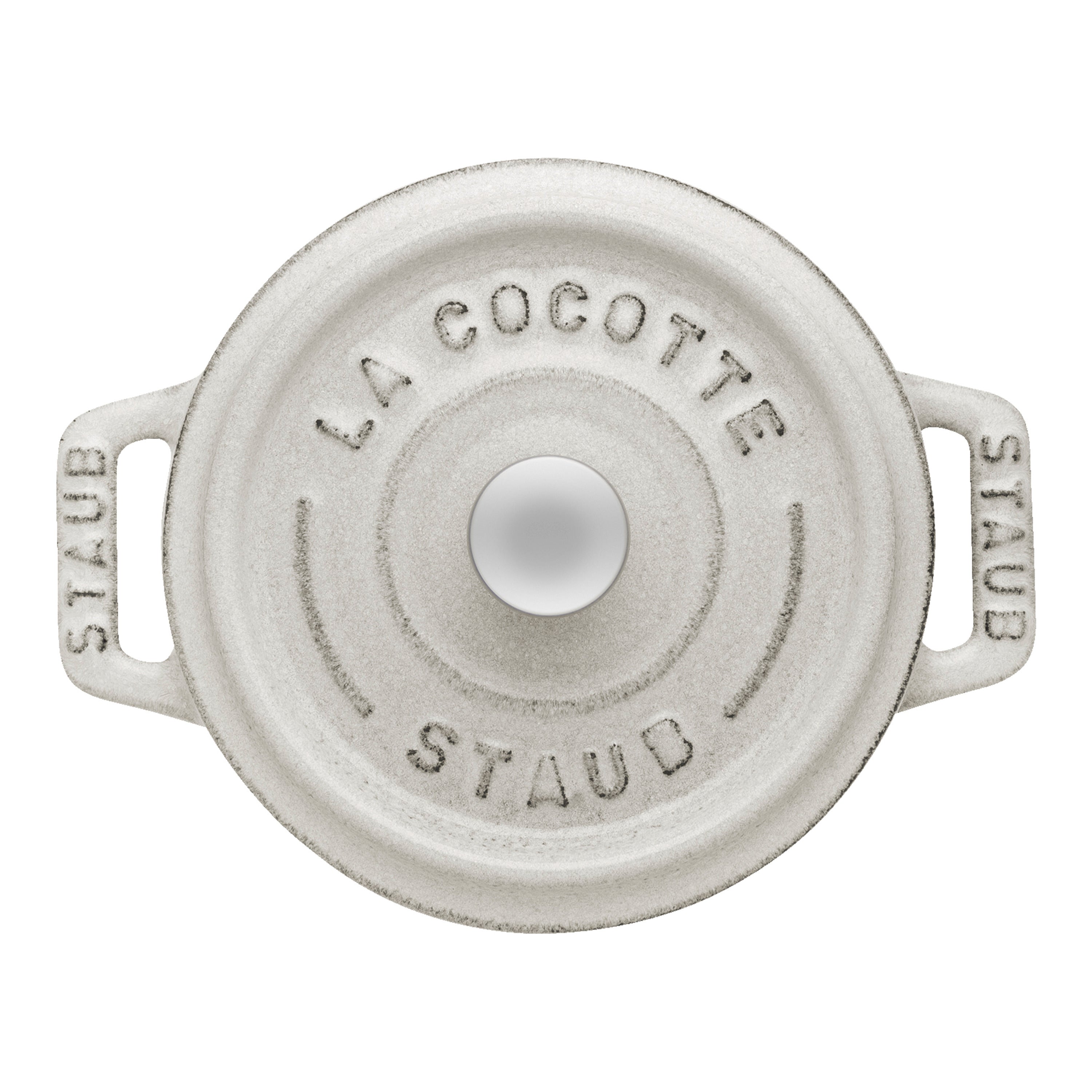 STAUB - Mini Cocotte de 10cm en Blanco Trufa - Hierro Fundido Redondo image 6