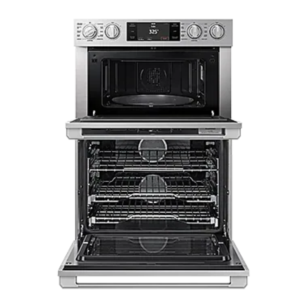 DACOR - Torre de horno - 30" Microwave Combination Wall Oven Steam, Transitional, Silver