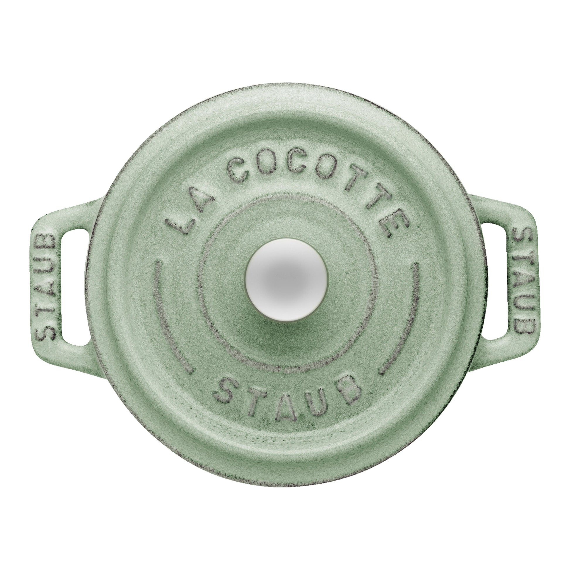 STAUB - Mini Cocotte de 10cm en Color Salvia - Hierro Fundido Redondo image 7