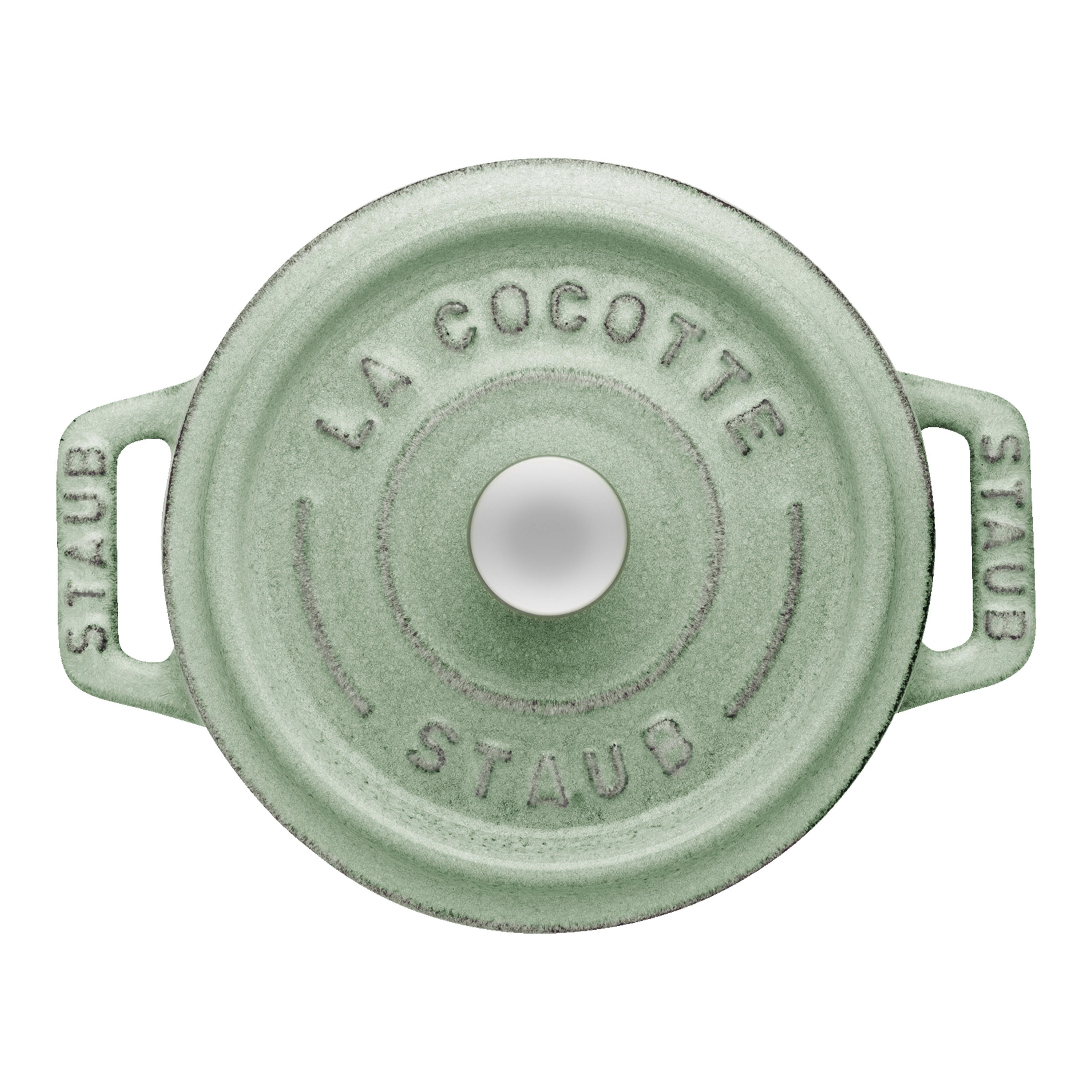STAUB - Mini Cocotte de 10cm en Color Salvia - Hierro Fundido Redondo image 7