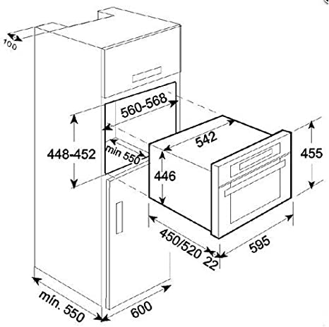 SMEG - Horno Compacto Eléctrico con Microondas, Inox - 60 cm image 1