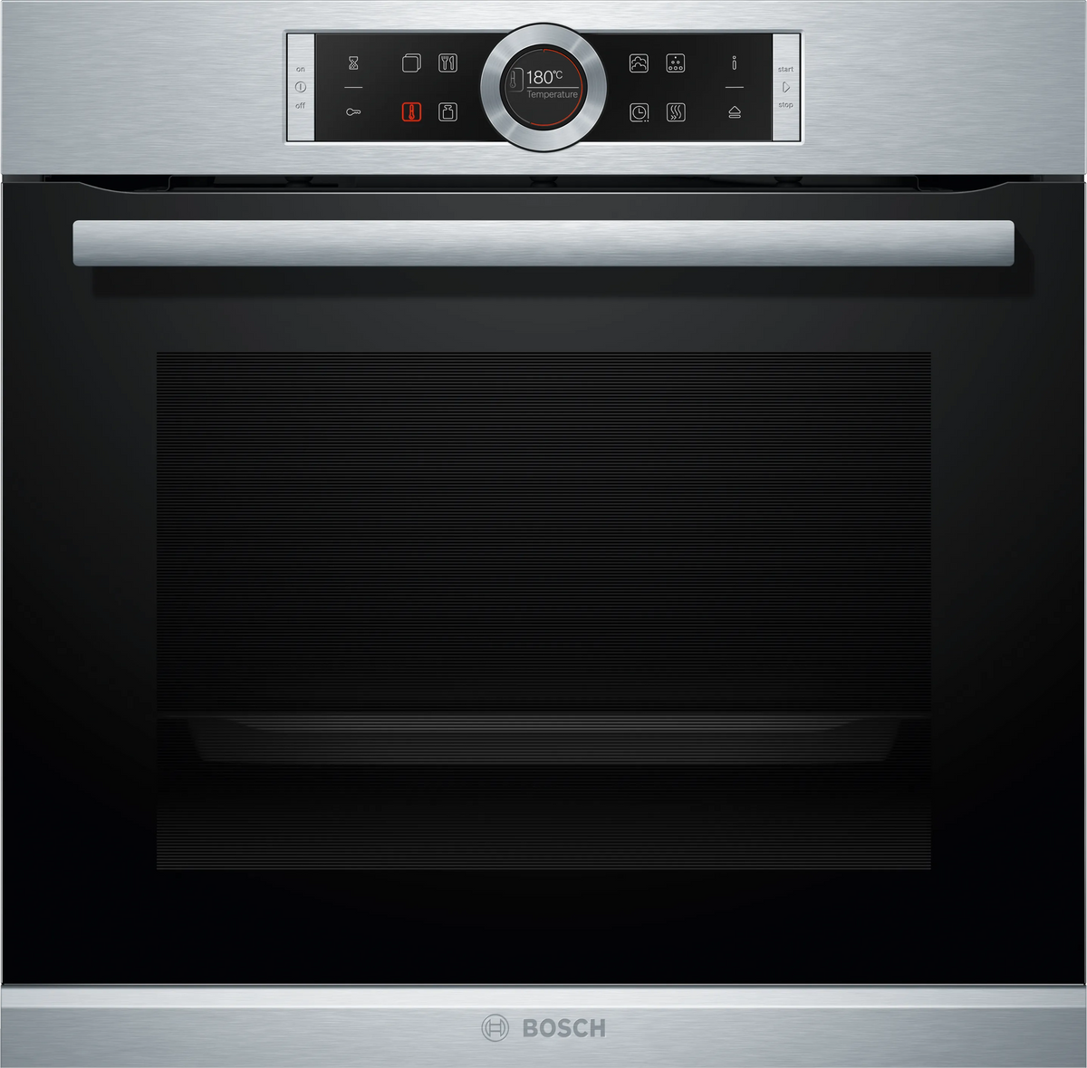 BOSCH - Horno de Vapor Serie 8 de 60 cm - Acero Inoxidable con Cristal Negro image 0