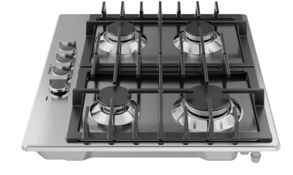 Bosch-500 Series,24" Gas Cooktop,4 Burner,Ss