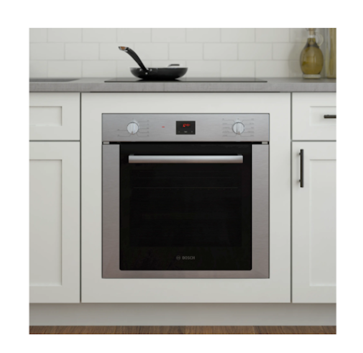 Bosch-500 Series 24", Single Wall Oven, Ss, Eu Convection, Knob Control, Dualclean