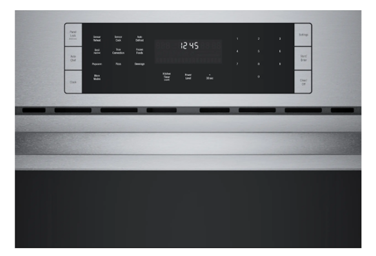 Bosch-500 Series, 30" Combo, Ss, Upper: Speed Oven, 120V, Lower: Eu Conv, Knob Control