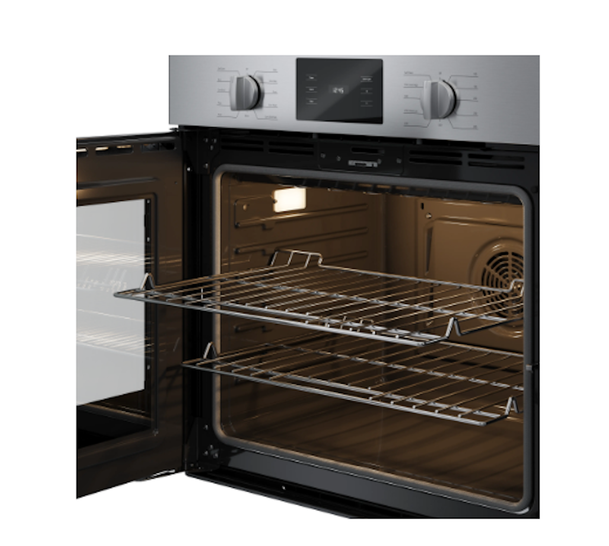 Bosch-500 Series, 30", Single Wall Oven, Ss, Eu Convection, Knob Control, Left Swing