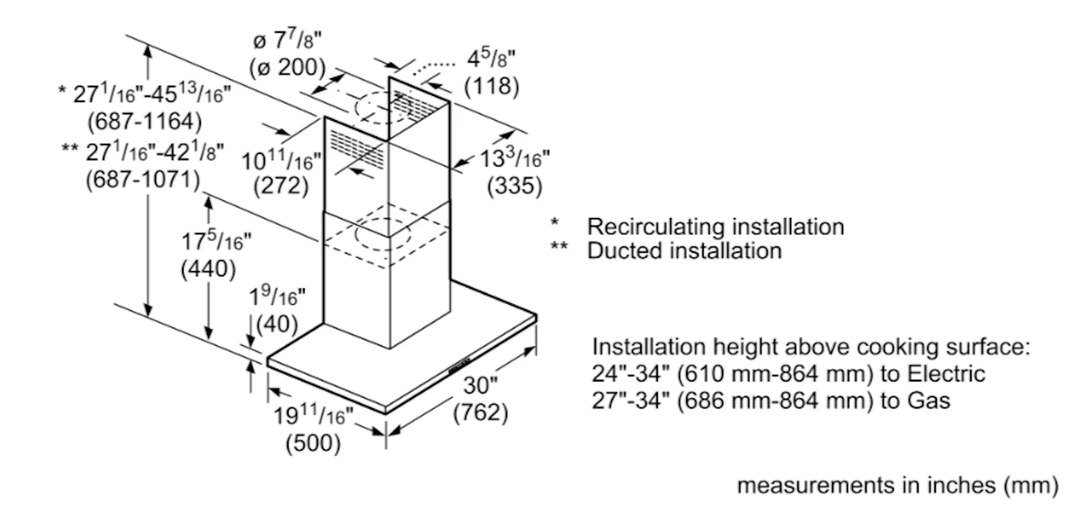 Bosch-500 Series, Box Style Canopy, 600 Cfm