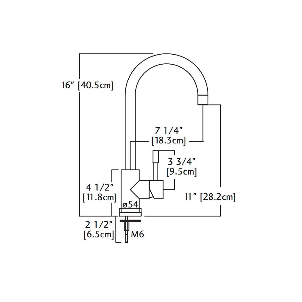 KINDRED - Grifo de arco alto, acero inoxidable image 1