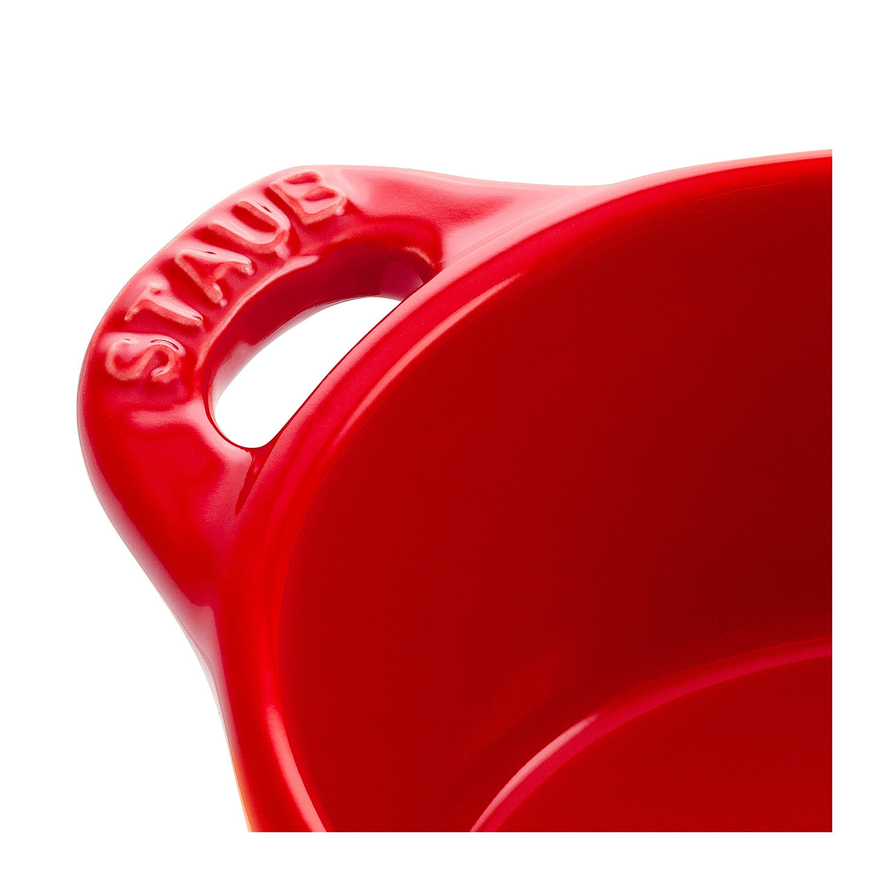 STAUB - Mini Cocotte de 10cm de Cerámica Redonda en Color Cereza image 1