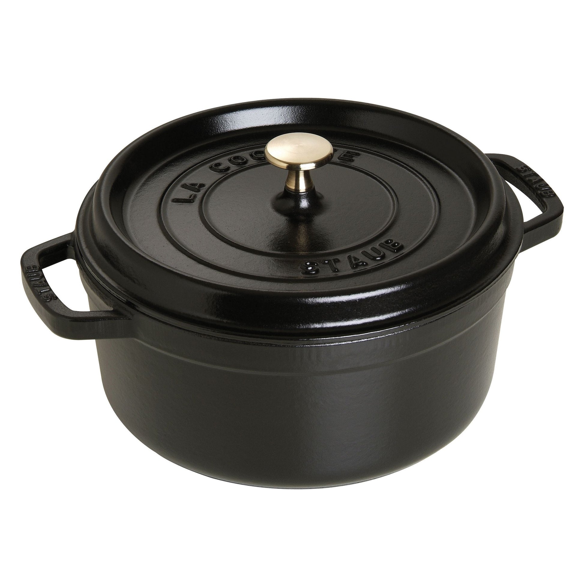 STAUB - Cocotte redonda - 24 cm - Negro image 0
