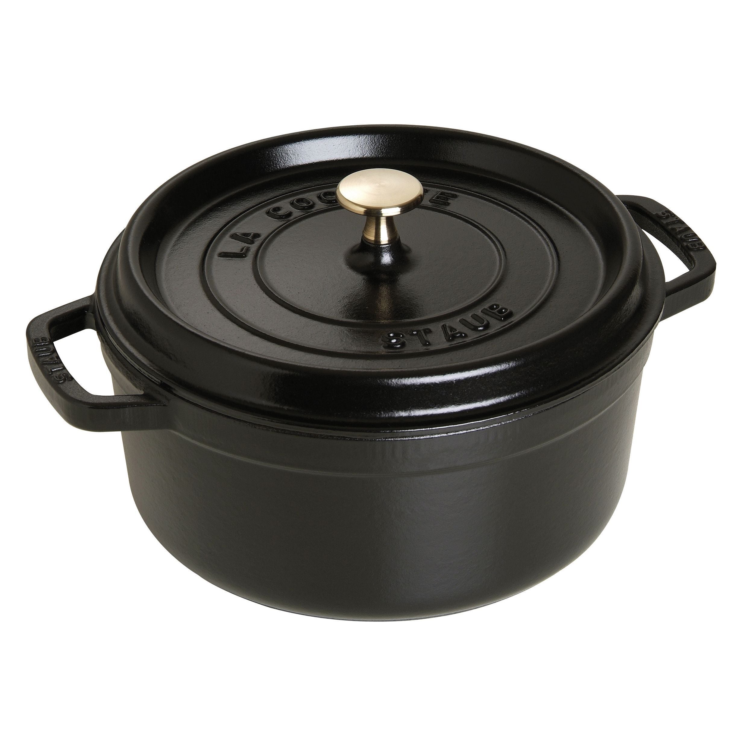 STAUB - Cocotte redonda - 24 cm - Negro image 0