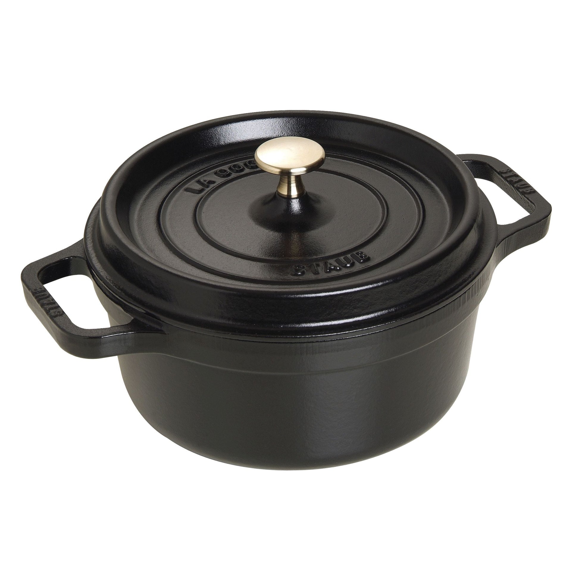 STAUB - Cocotte redonda - 22 cm - Negro image 0