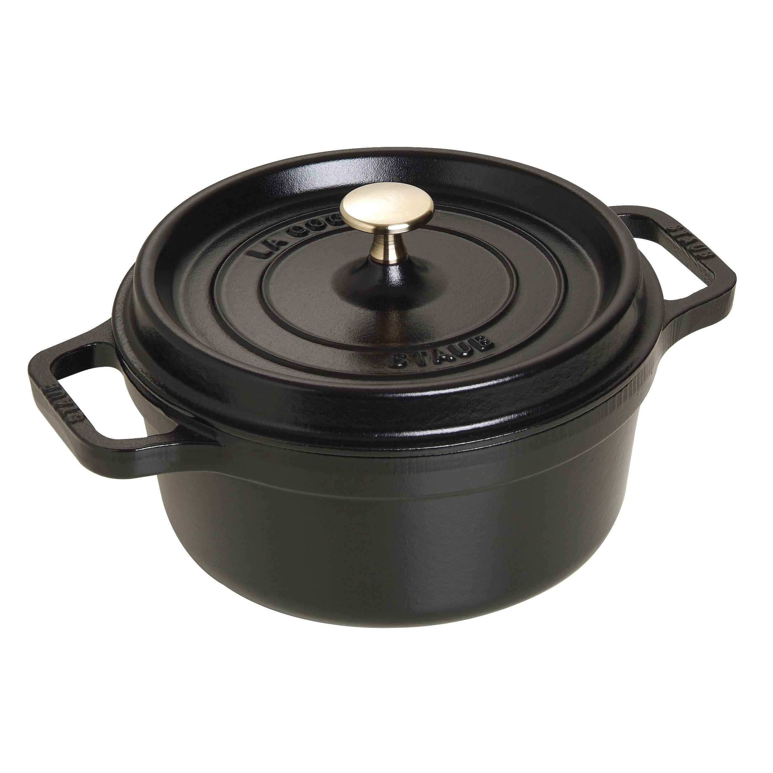 STAUB - Cocotte redonda - 22 cm - Negro image 0
