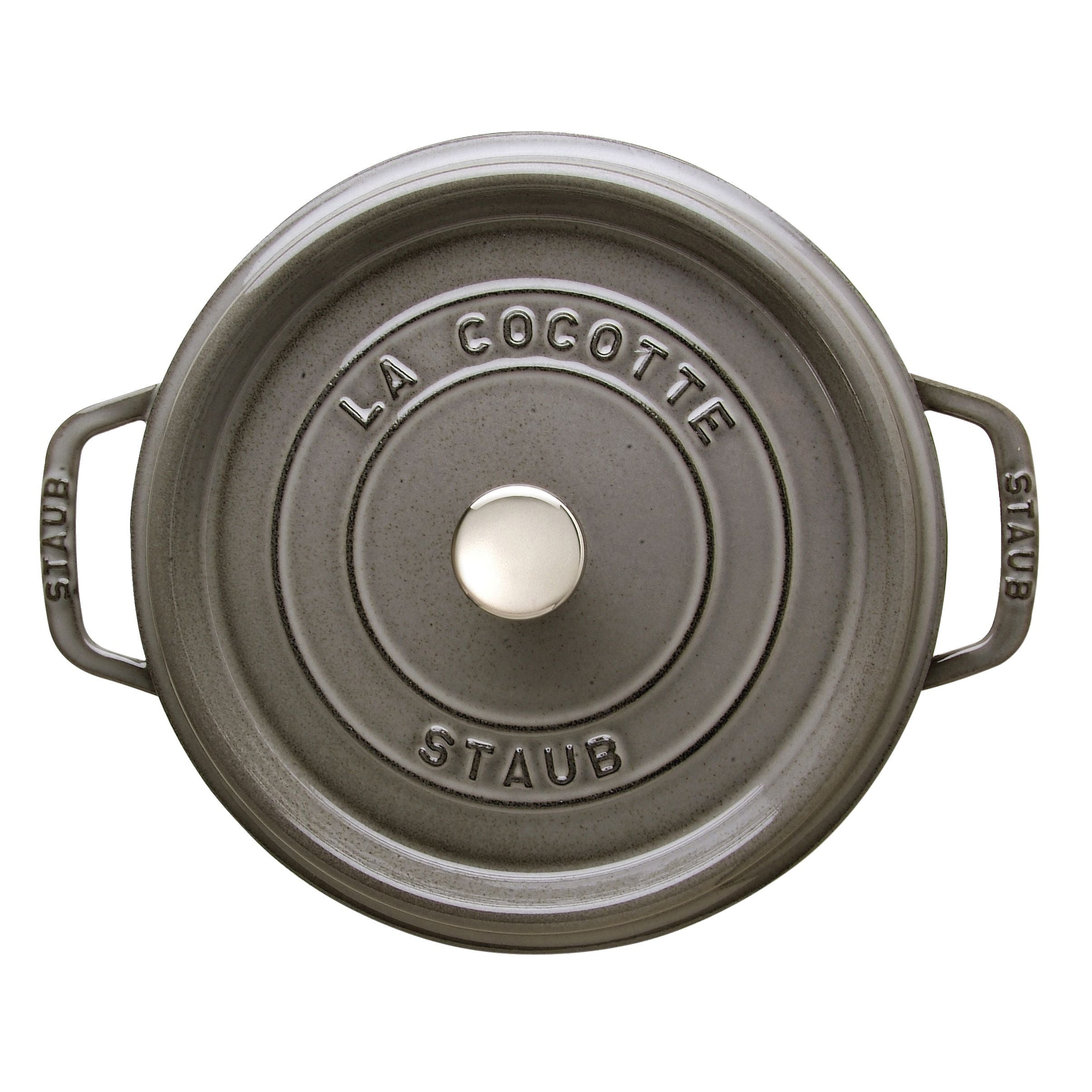 STAUB - Cocotte redonda - 24 cm - Gris grafito image 1