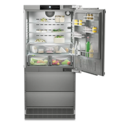 LIEBHERR - Refrigerador totalmente integrado de 36" con congelador inferior, fabricador de hielo, bisagra derecha, listo para panel