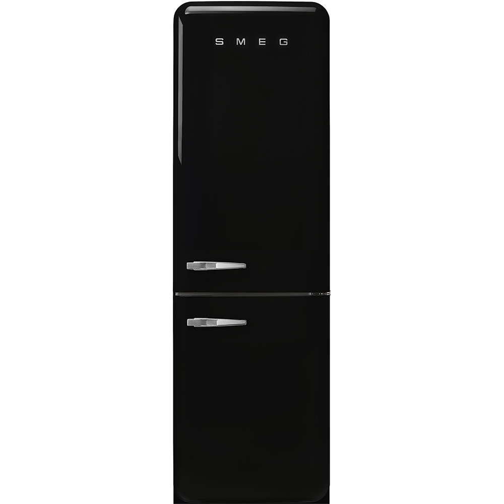 SMEG – Refrigerador 50’s Retro Style 24" – Doble puerta, Negro image 0