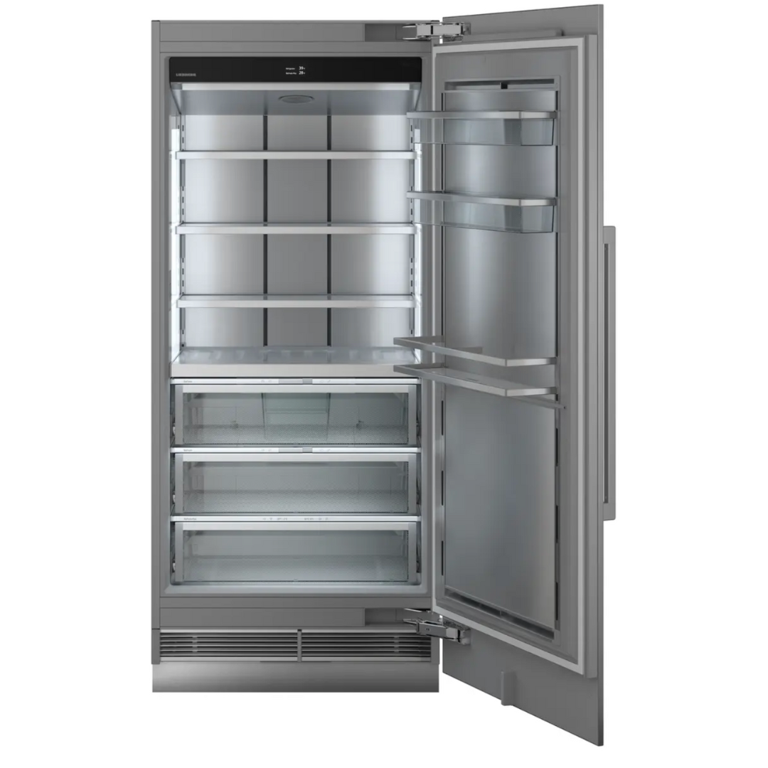 LIEBHERR - Columna de refrigerador completamente integrada Monolith de 36", Biofresh, dispensador de agua InfinitySpring, listo para panel - Altura 84"