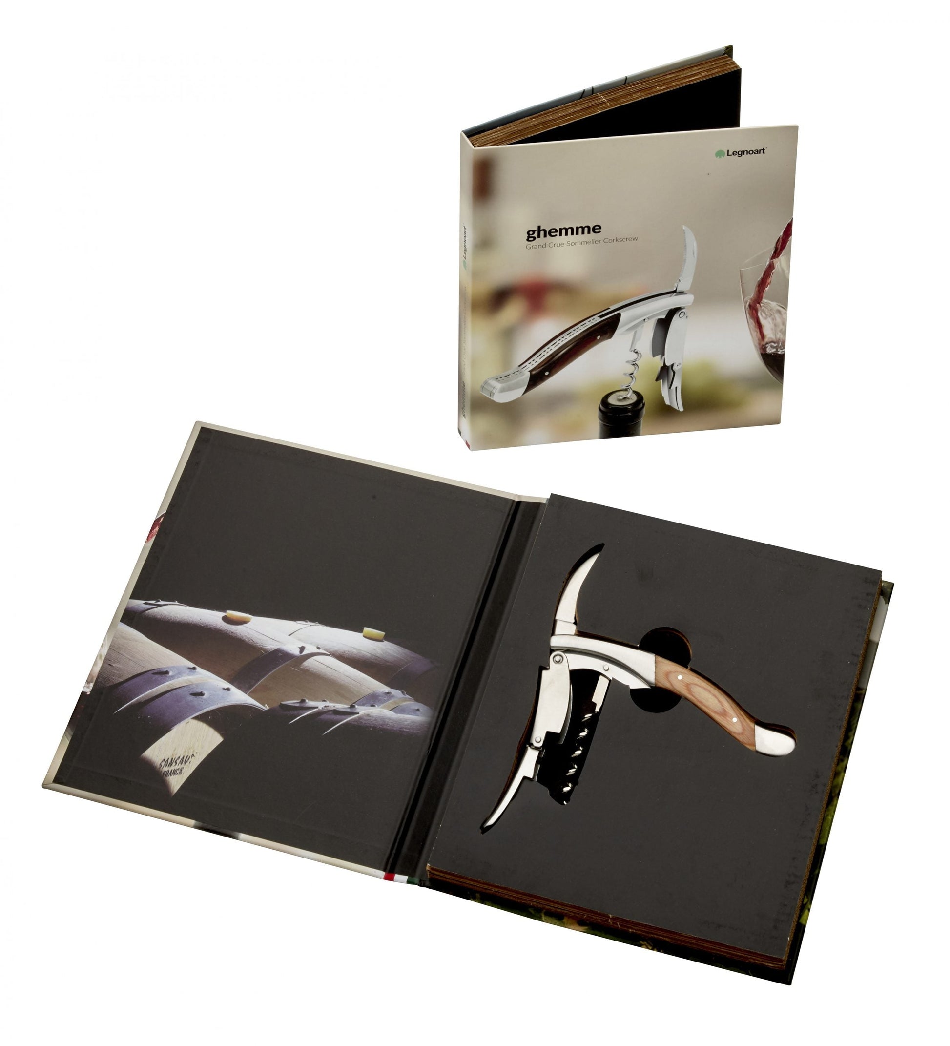 LEGNOART - PRIMITIVO Grand Cru Sacacorchos Sommelier Mango de Madera de Roble image 1