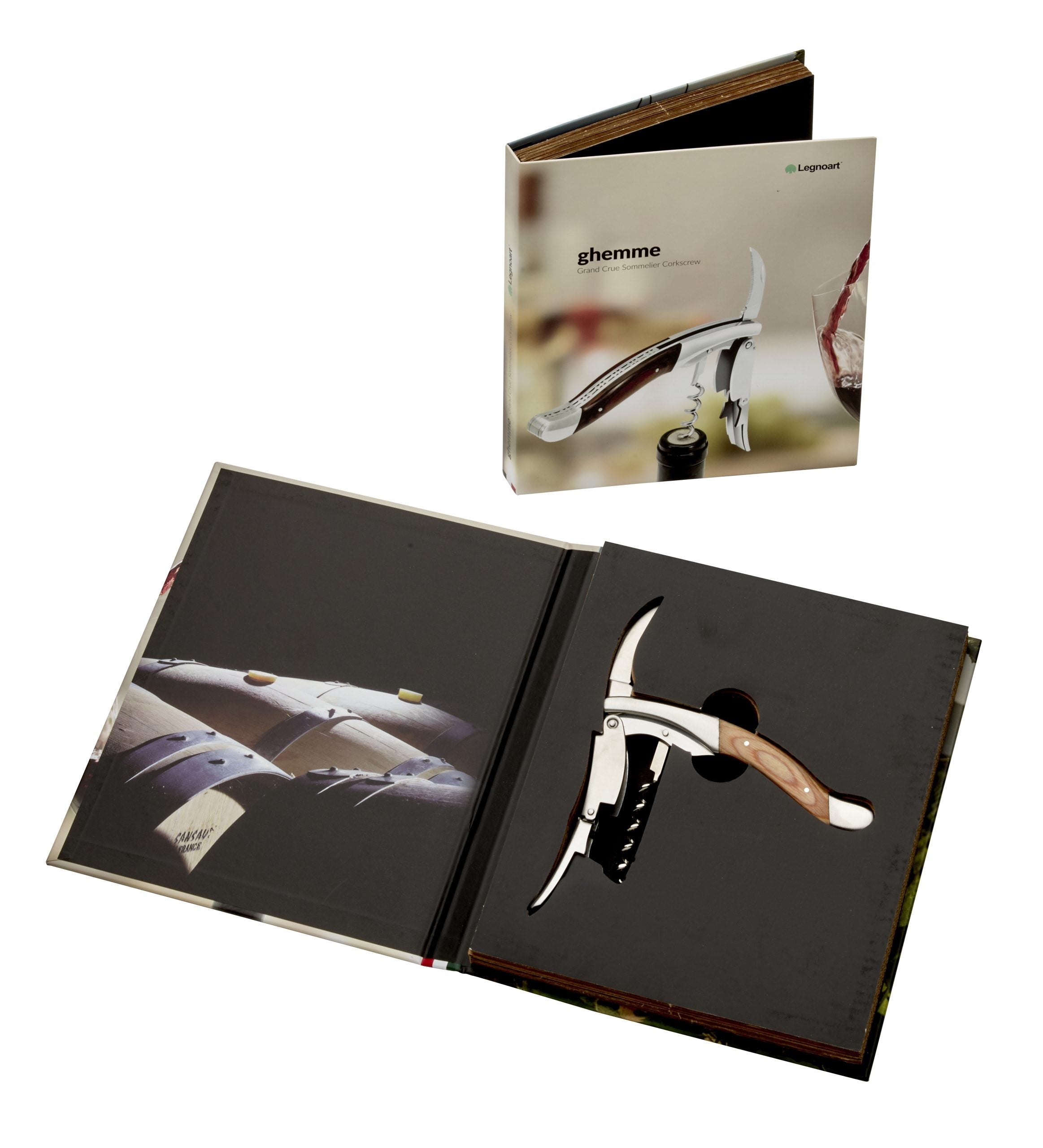 LEGNOART - PRIMITIVO Grand Cru Sacacorchos Sommelier Mango de Madera de Roble image 1
