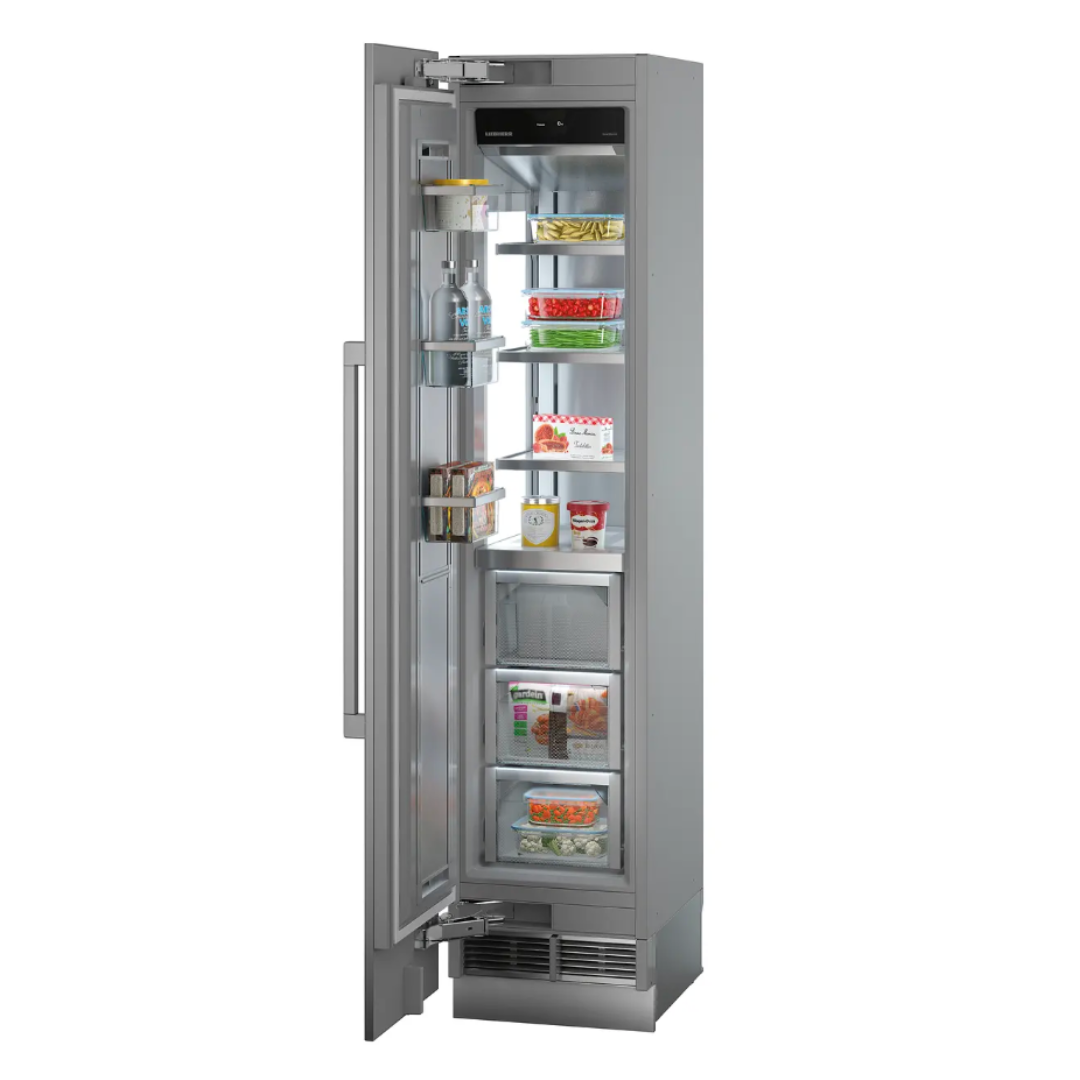 LIEBHERR - Columna de congelador completamente integrada Monolith de 18", fabricador de hielo, SuperFrost, listo para panel
