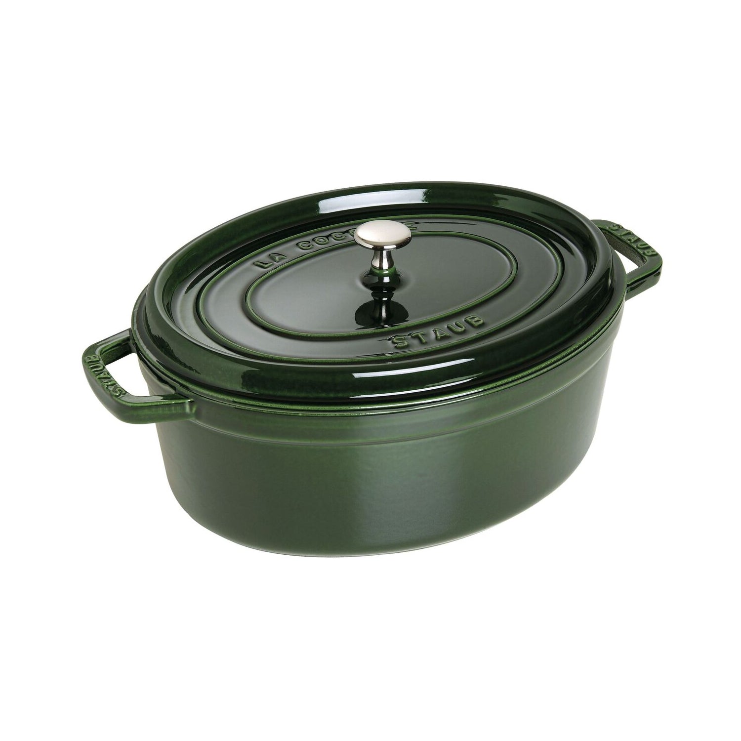 STAUB - Cocotte Ovalada 27 cm - Verde Albahaca image 0