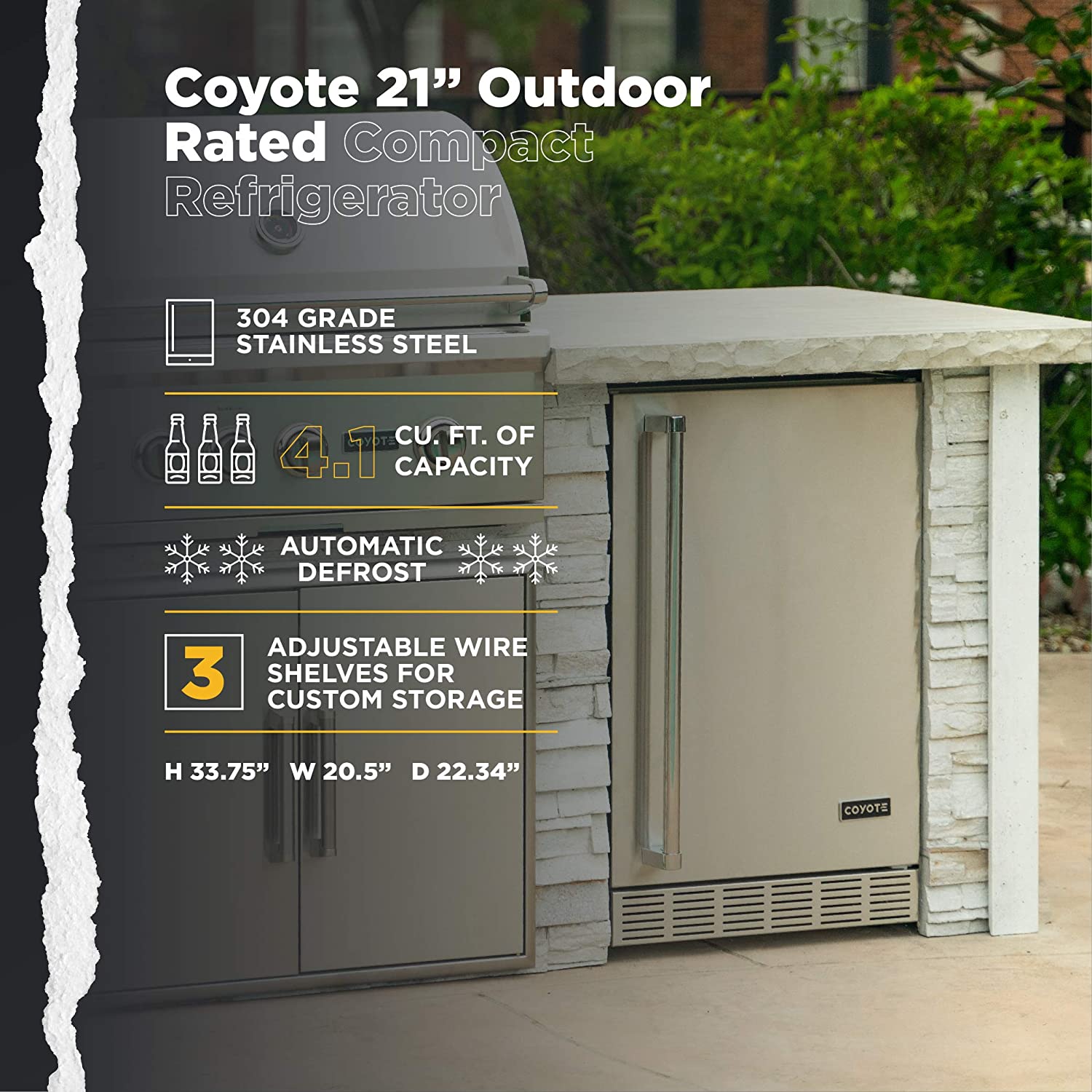 COYOTE - Refrigerador exterior 21" image 2
