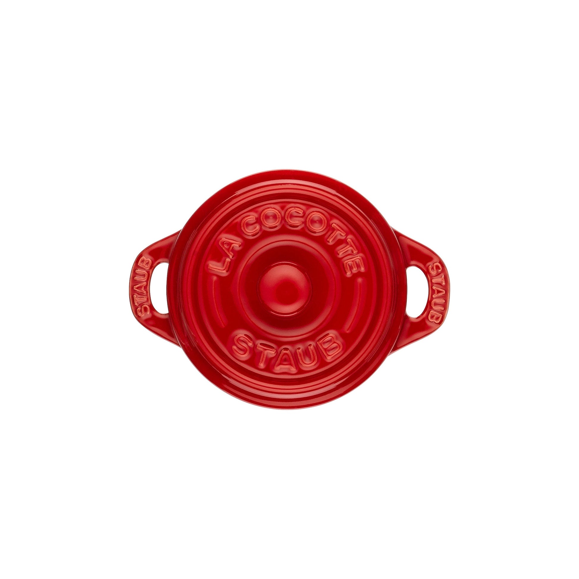 STAUB - Mini Cocotte de 10cm de Cerámica Redonda en Color Cereza image 3