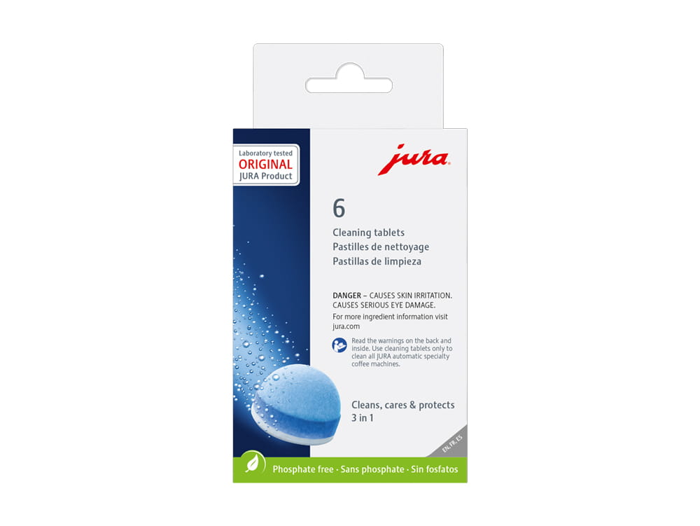 JURA - Pastillas de Limpieza de 3 Fases NA (Paquete con 6 piezas) image 1