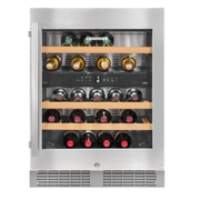 LIEBHERR - Enfriador de vino de doble zona para debajo de la encimera de 24", capacidad para 34 botellas, bisagra derecha (rev)