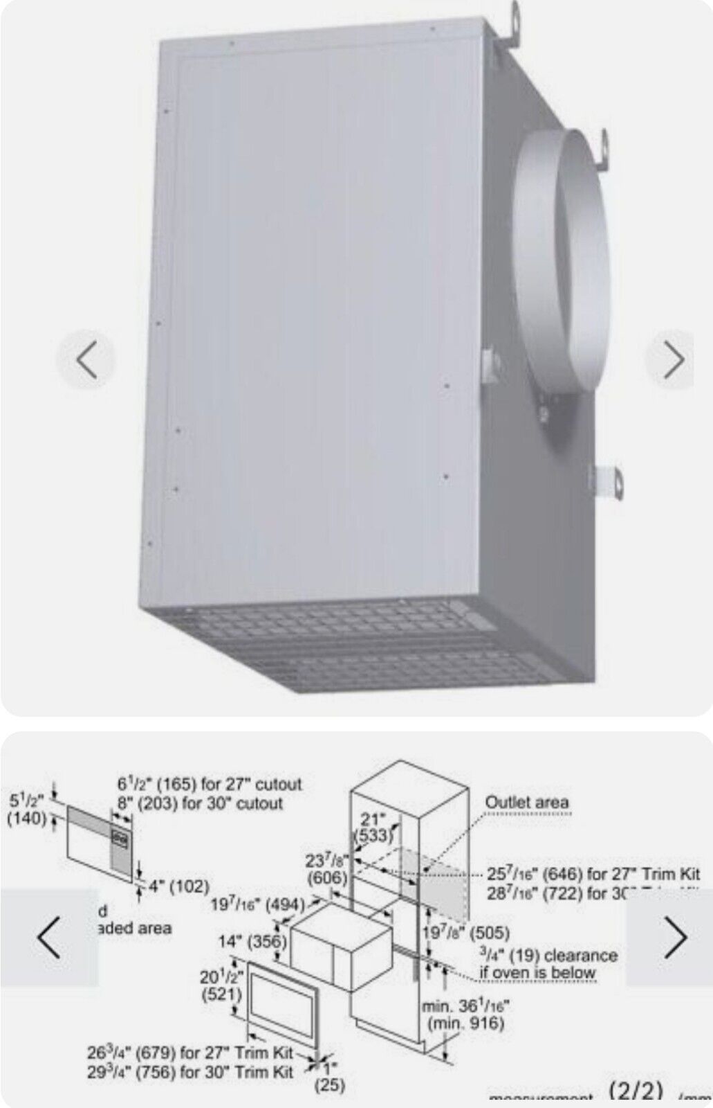 THERMADOR - Ventilador de 1000 CFM - Montaje Remoto image 1