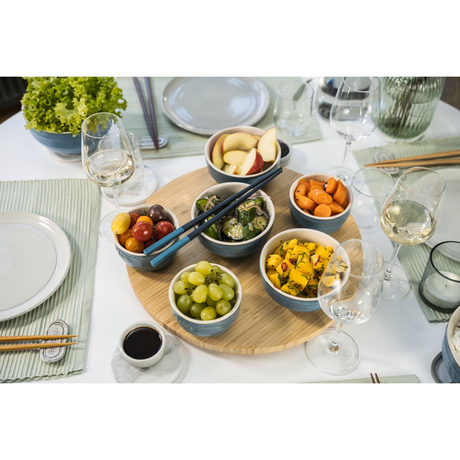 STAUB - Mini Cocotte de 10cm de Cerámica Redonda en Turquesa Antiguo image 3