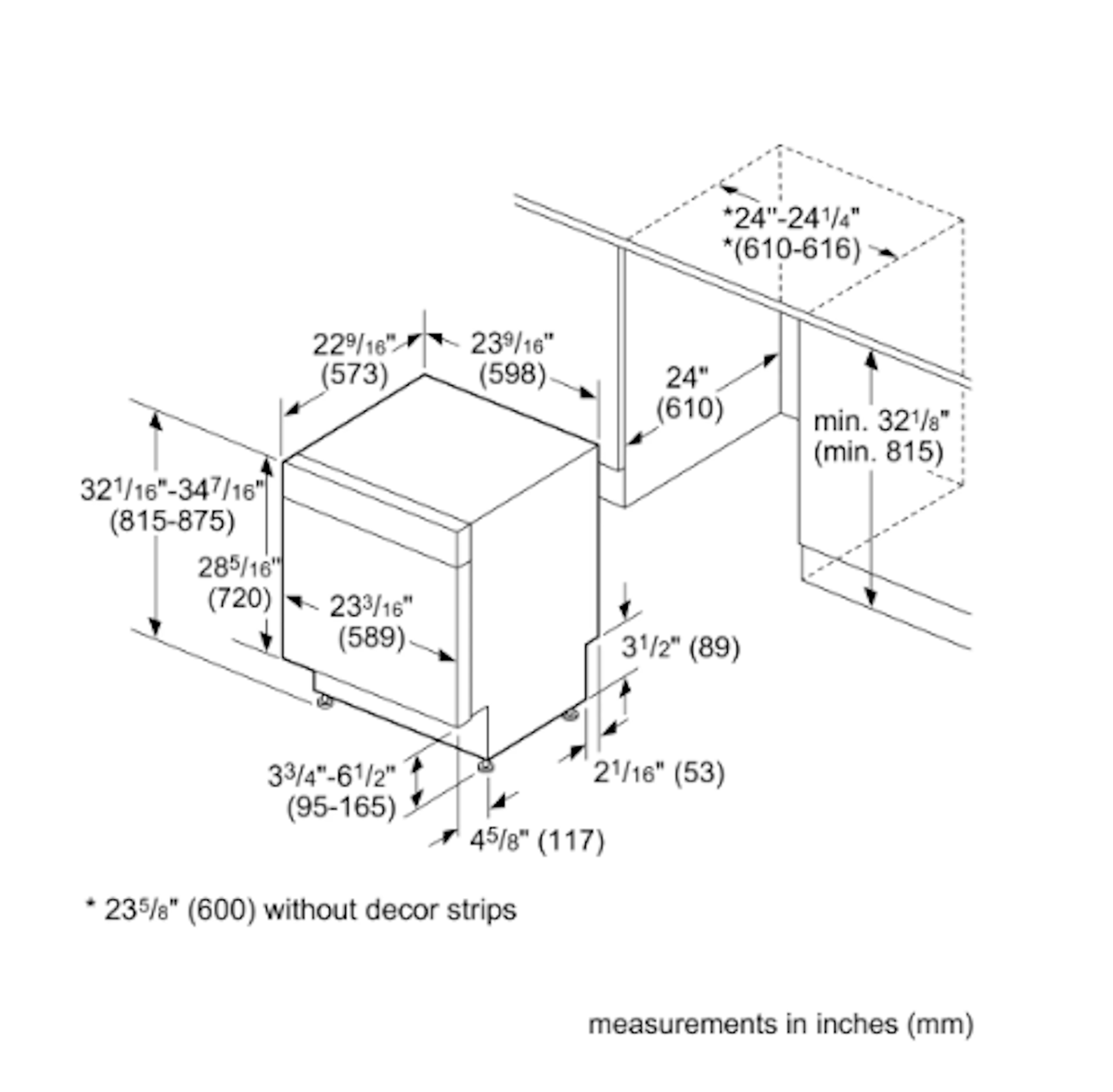 Bosch-800 24" Bar Hndl, 6/5 Cycles, 42 Dba, Hm Cnnct, Stndrd 3Rd Rck, Crystaldry, Infolight - Ss