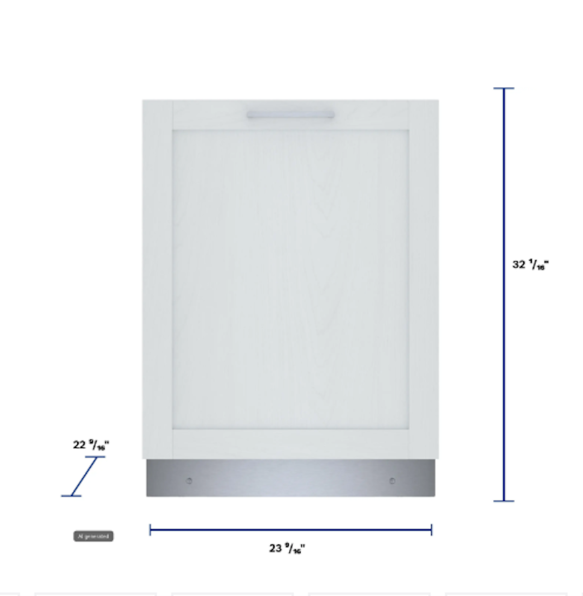 Bosch-800 24" Cust Panel, 6/5 Cycles, 42 Dba, Hm Cnnct, Stndrd 3Rd Rck, Crystaldry, Infolight - Cp