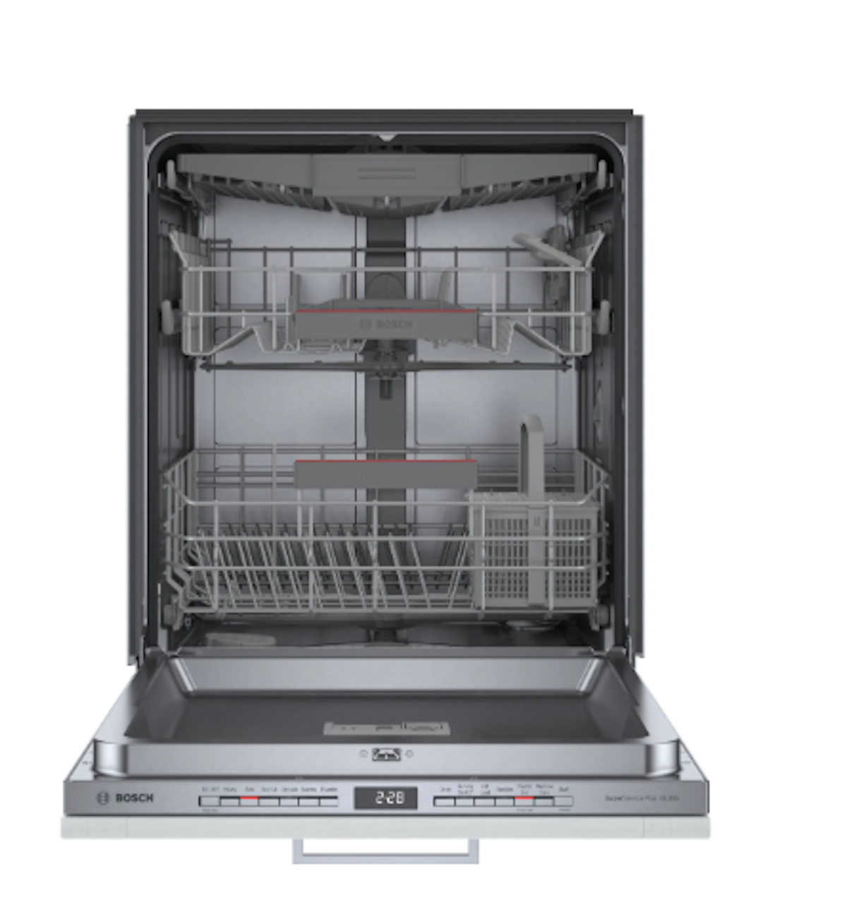 Bosch-800 24" Cust Panel, 6/5 Cycles, 42 Dba, Hm Cnnct, Stndrd 3Rd Rck, Crystaldry, Infolight - Cp